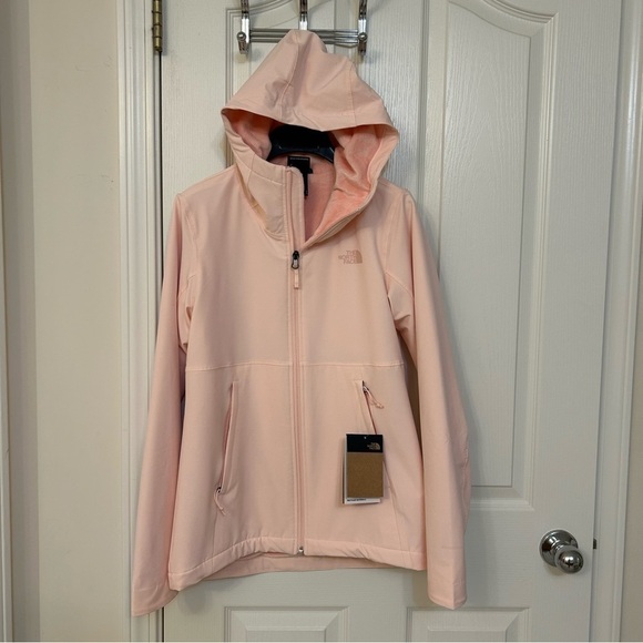 THE NORTH FACE WOMEN'S SHELBE RASCHEL SOFT-SHELL HOODIE in Pearl Pink Size S - Picture 8 of 16